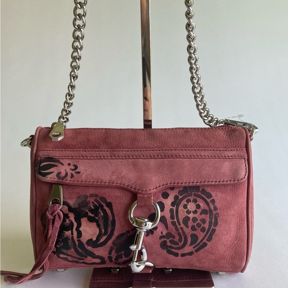 Rebecca Minkoff Dust Pink Genuine Leather Crossbody Shoulder Bag - Picture 3 of 14